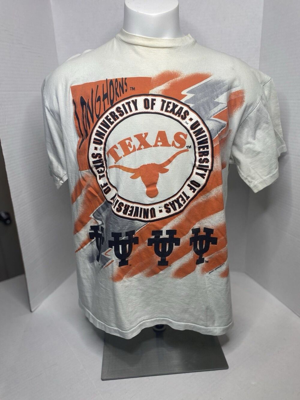 Vintage University of Texas Longhorns Magic Johnson College Tshirt Size XL